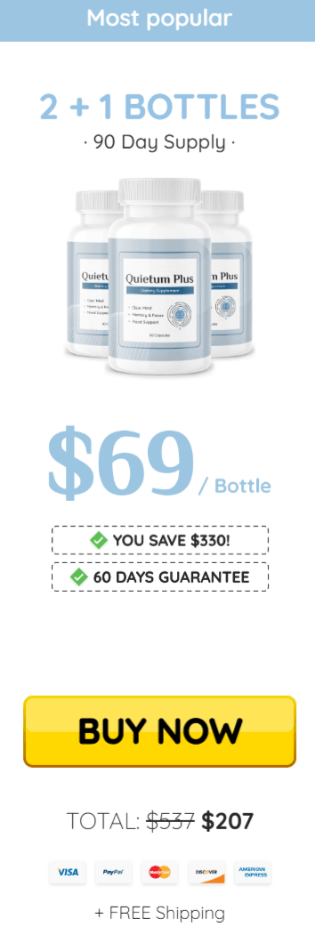 quietum plus 3 bottle